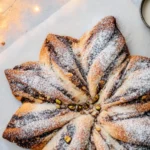 Chocolate Pistachio Christmas Star Bread