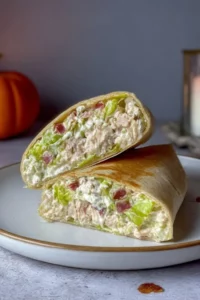 Chopped Chicken Caesar Salad Wrap