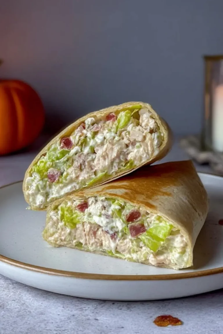 Chopped Chicken Caesar Salad Wrap