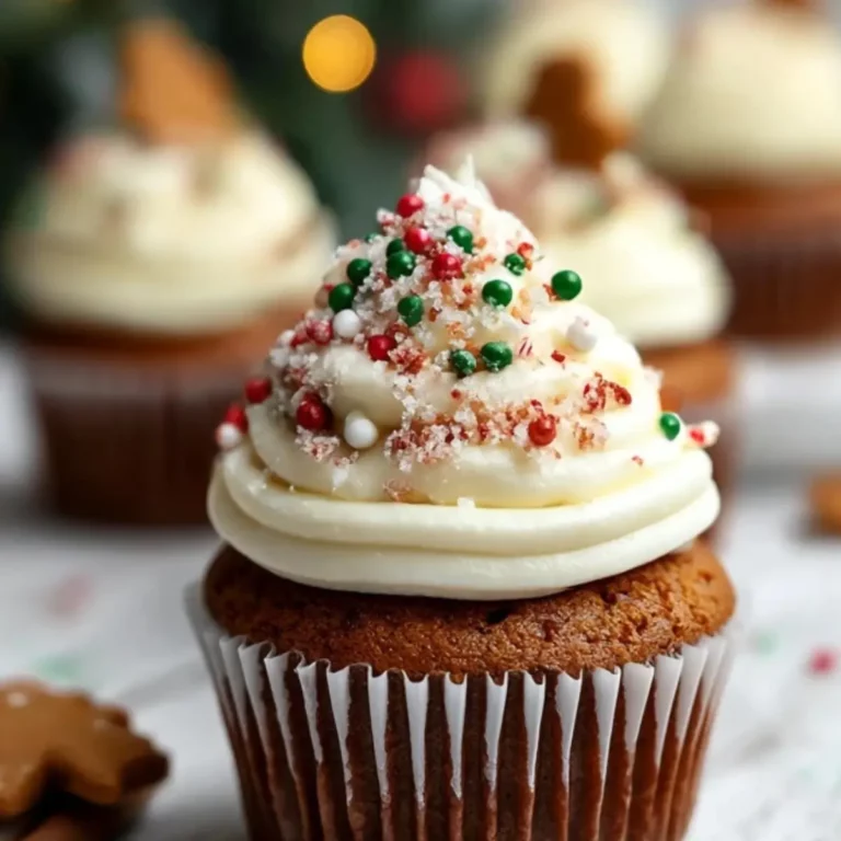 Christmas Gingerbread Cupcakes