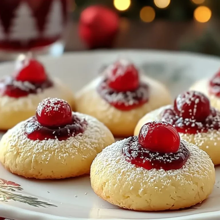Christmas Maraschino Cherry Shortbread Cookies Delight