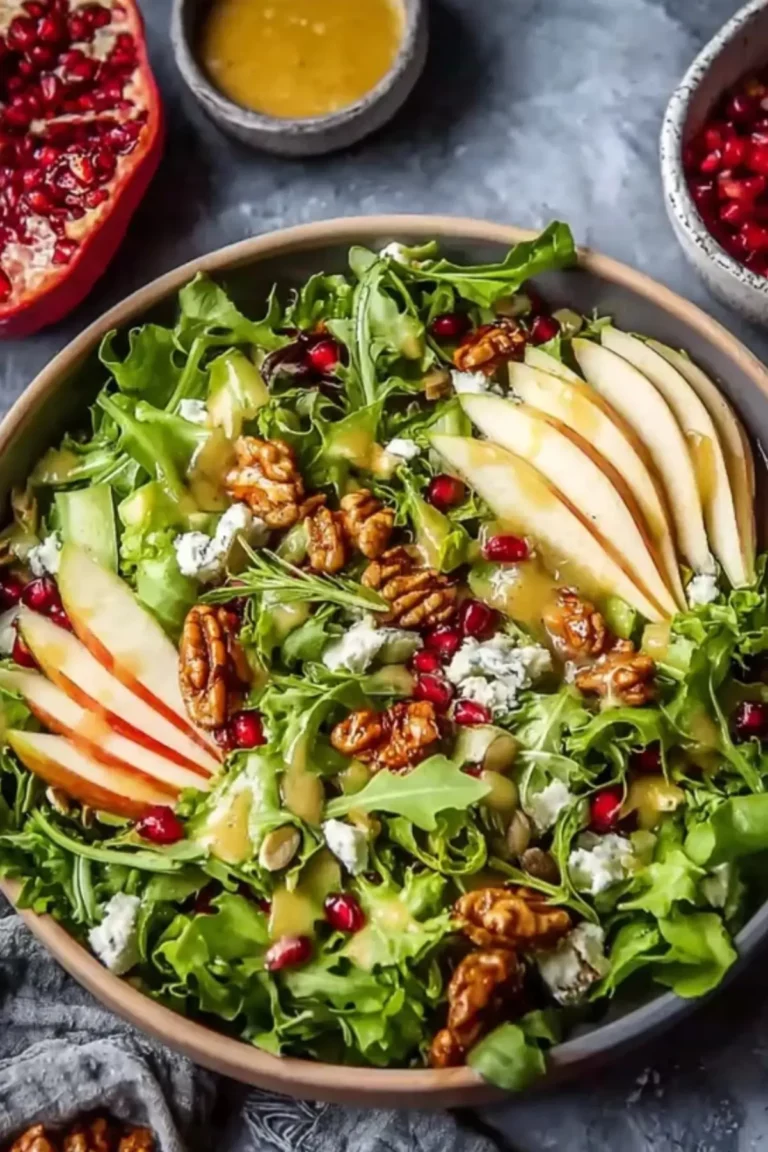 Christmas Salad with Honey Mustard Dressing