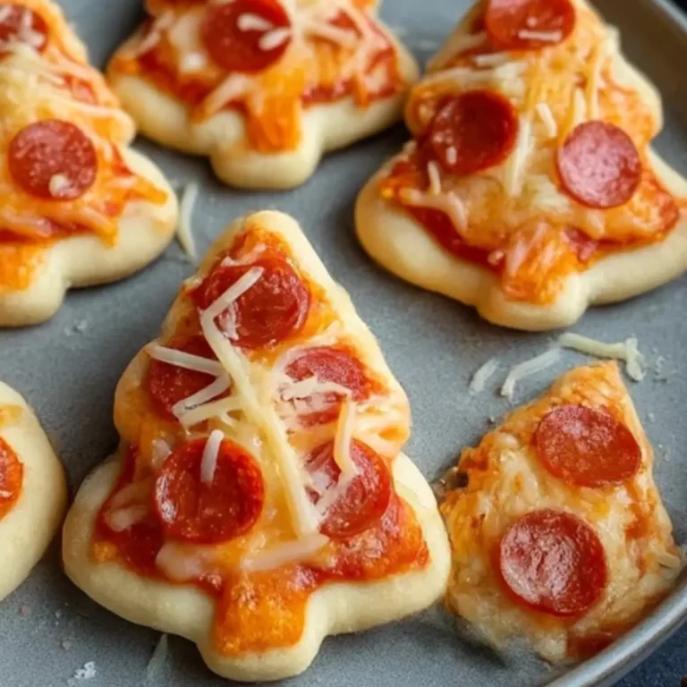 Christmas Tree Mini Pizzas