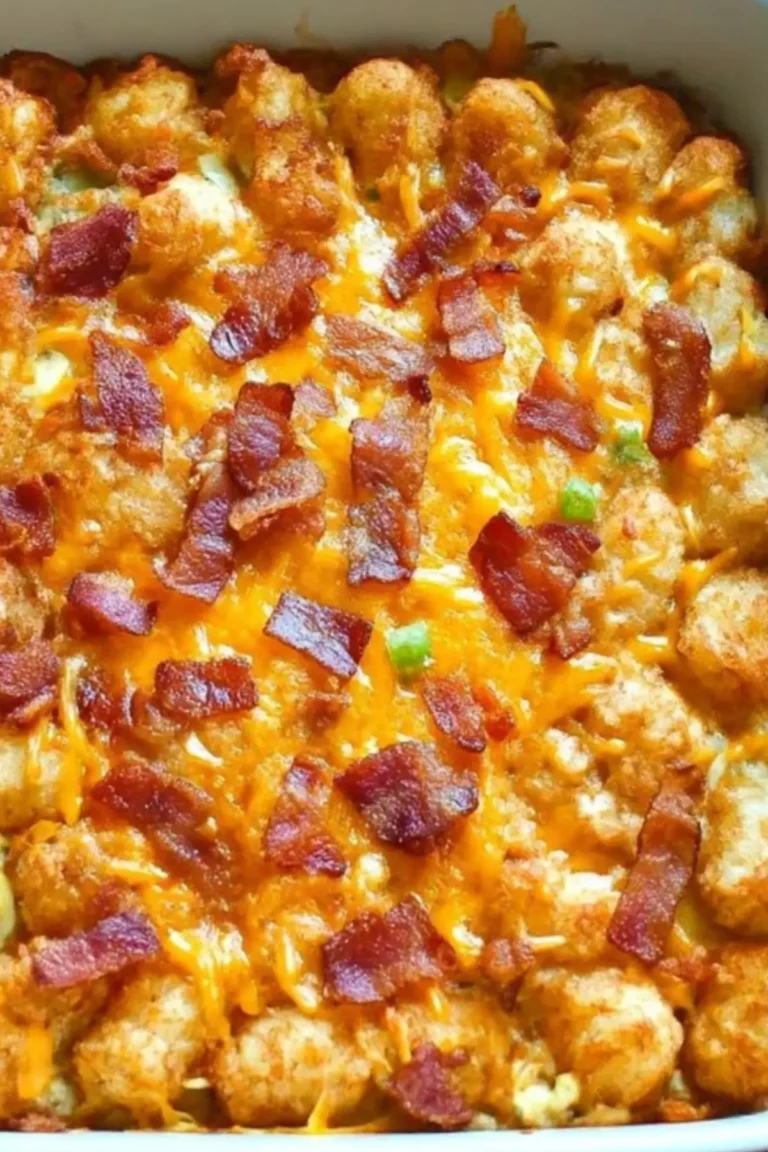 Cracked Out Tater Tot Breakfast Casserole