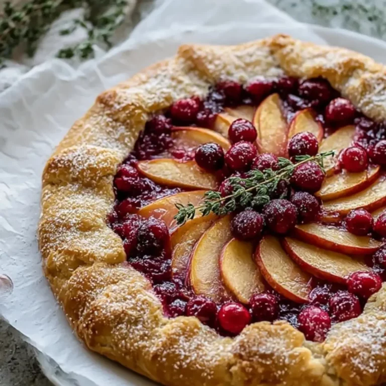Cranberry Apple Galette