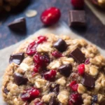 Dark Chocolate Cranberry Oatmeal Cookies