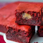 Fudgy Red Velvet Brownies