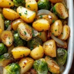 Garlic Brussels Sprouts Potatoes