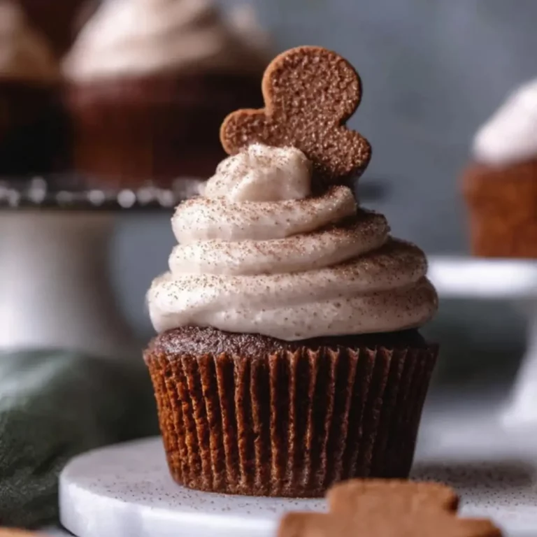Gingerbread Cupcakes with Cinnamon Cream Cheese Frosting