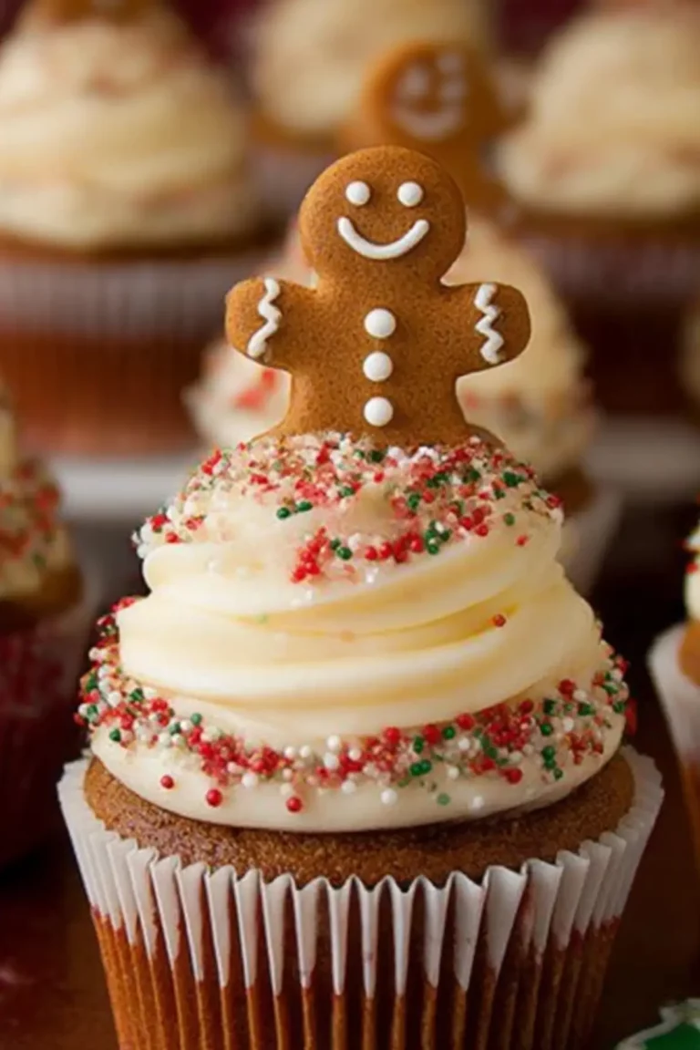 Gingerbread Cupcakes with Cream Cheese Frosting