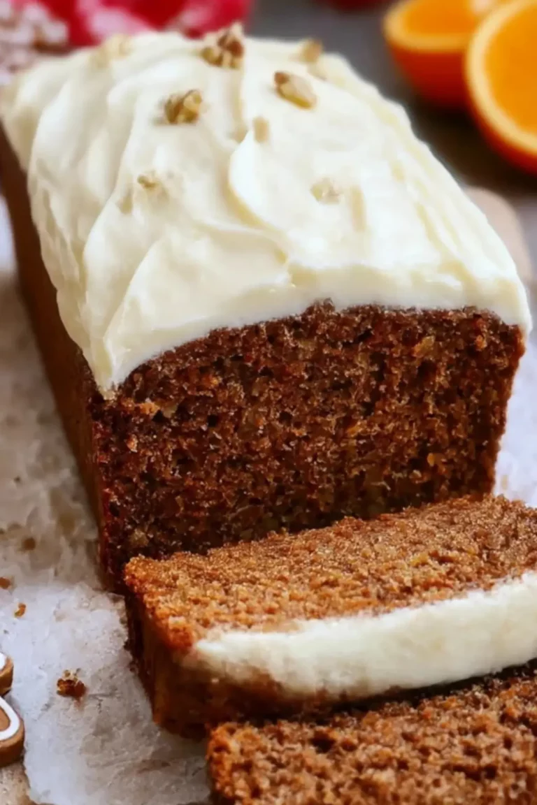 Gingerbread Loaf with Cream Cheese Frosting