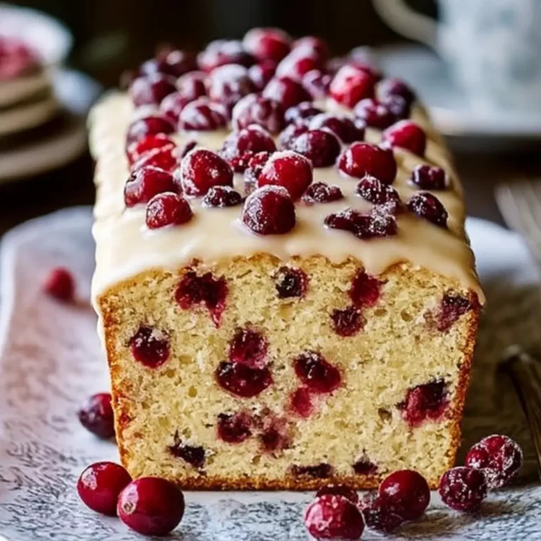 Heavenly Cranberry Pound Cake