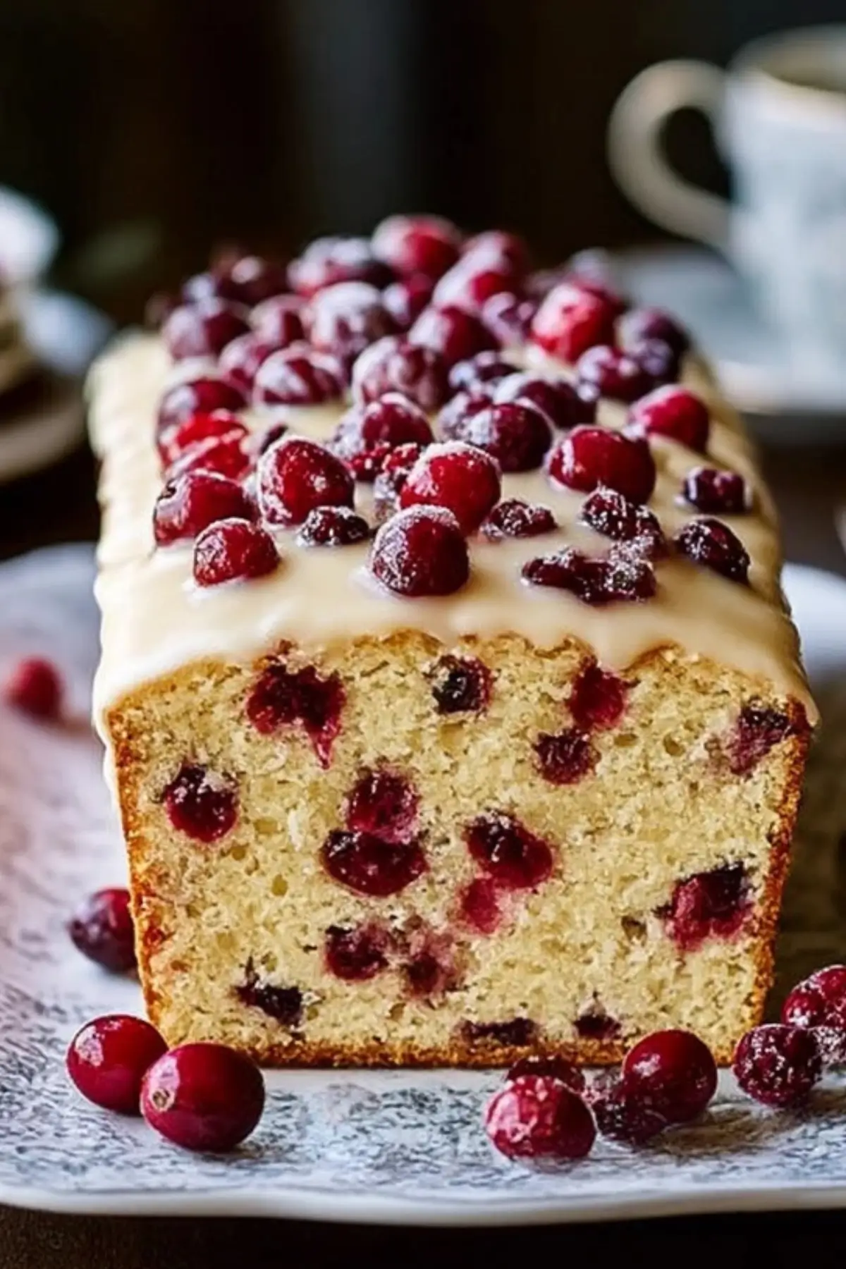Heavenly Cranberry Pound Cake