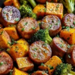 Honey Garlic Sausage Sweet Potatoes