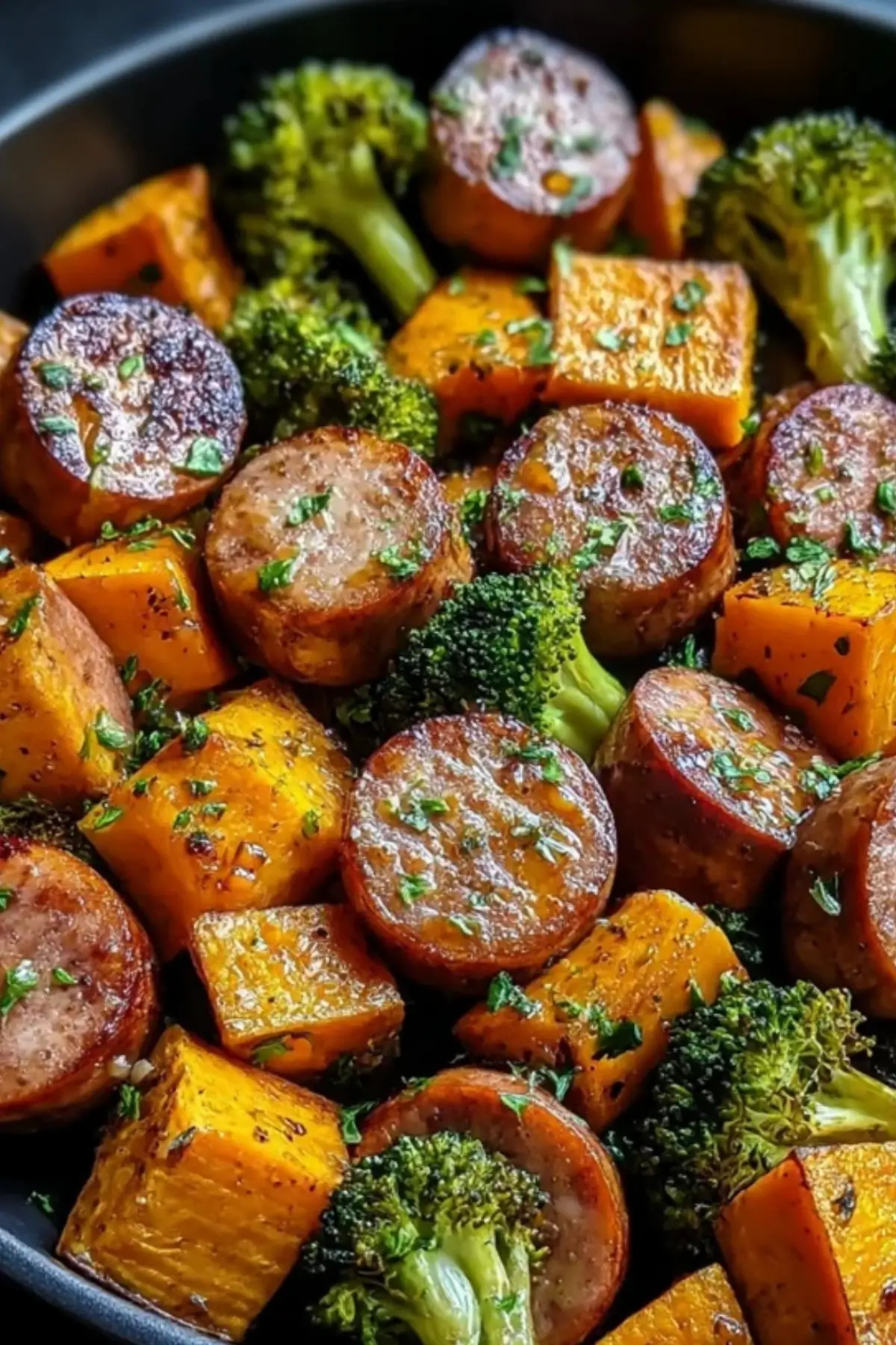 Honey Garlic Sausage Sweet Potatoes