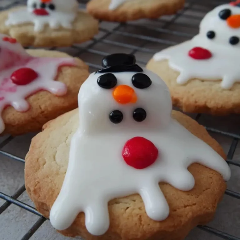 MELTED SNOWMAN BISCUITS
