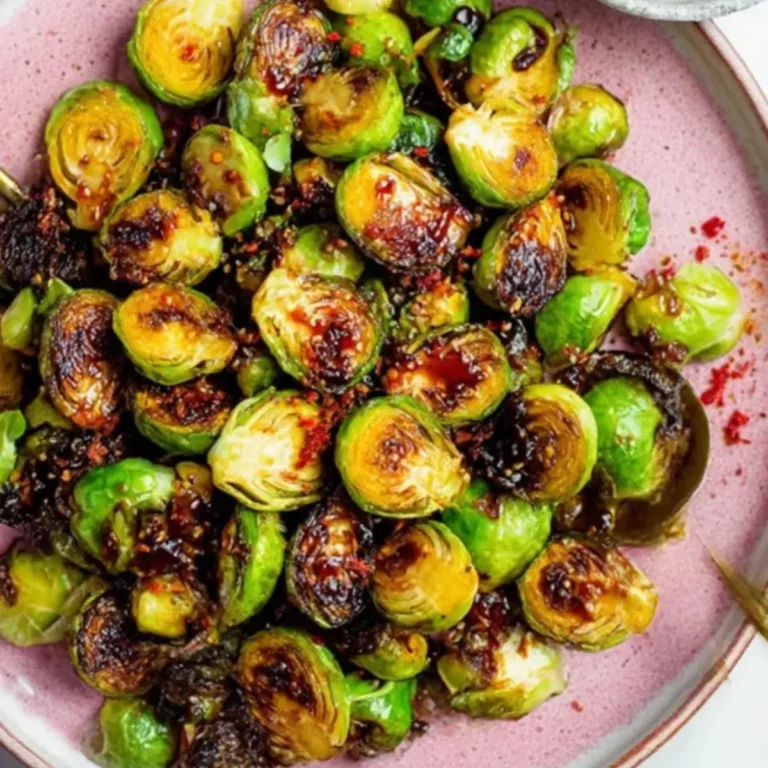 Maple Soy Glazed Brussel Sprouts