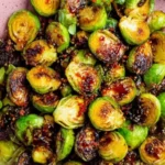 Maple Soy Glazed Brussel Sprouts