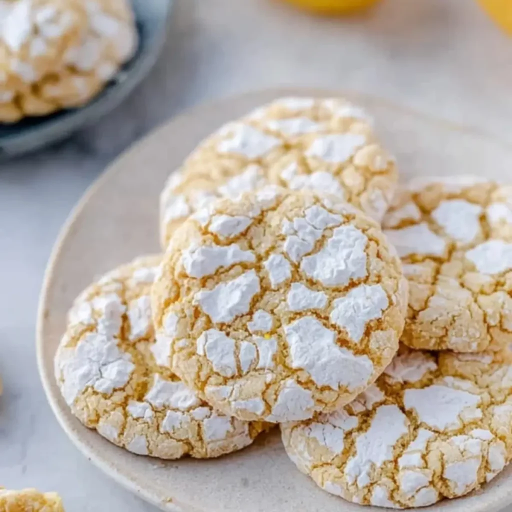 Meyer Lemon Crinkle Cookies