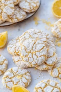 Meyer Lemon Crinkle Cookies