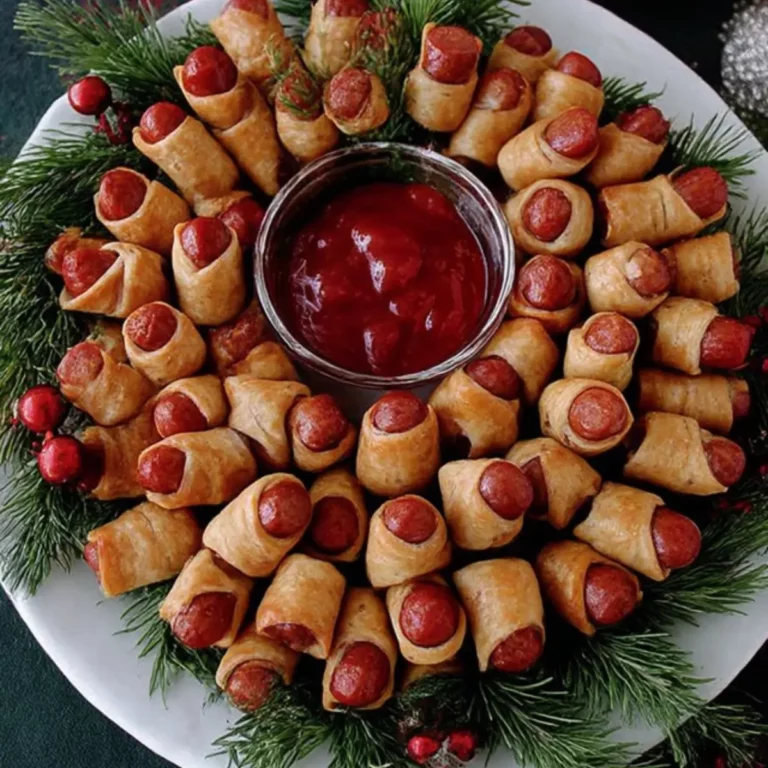 Mini sausage Christmas wreath