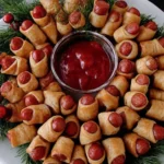 Mini sausage Christmas wreath
