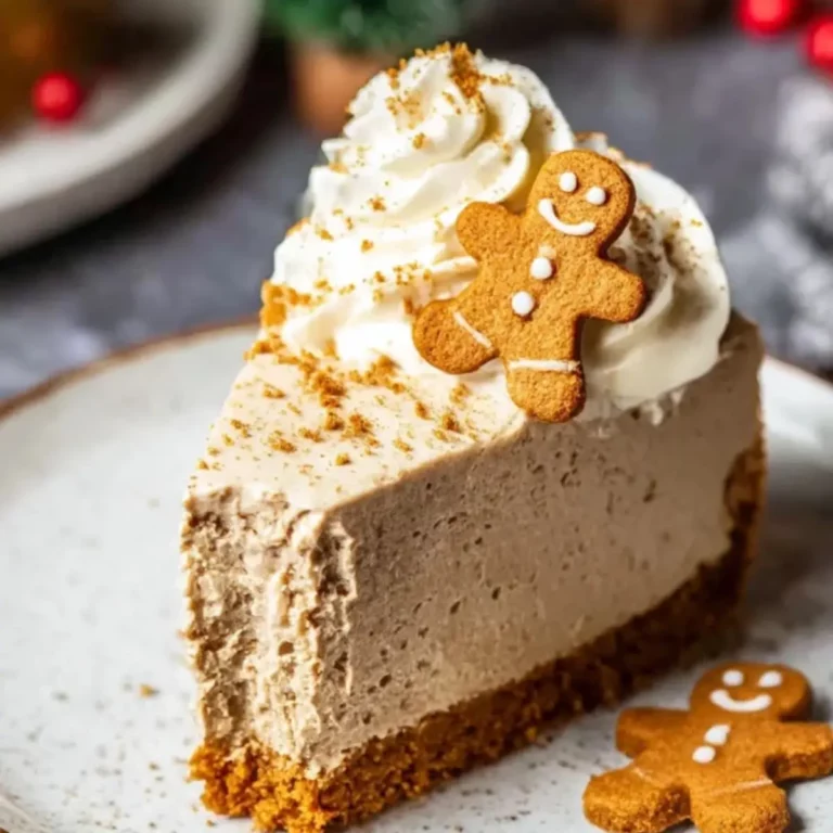 No Bake Gingerbread Cheesecake
