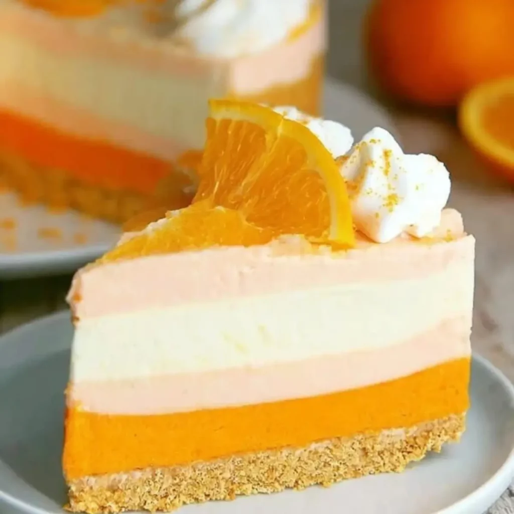 No-Bake Orange Creamsicle Cheesecake