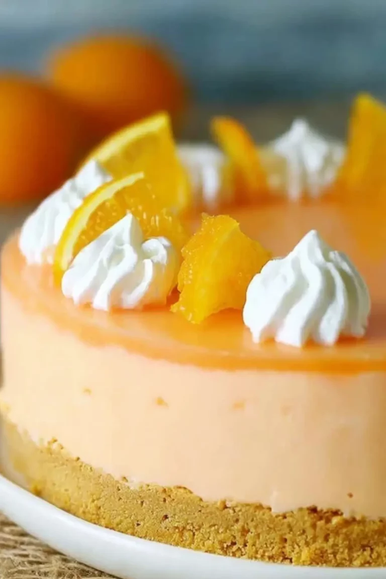 No-Bake Orange Creamsicle Cheesecake