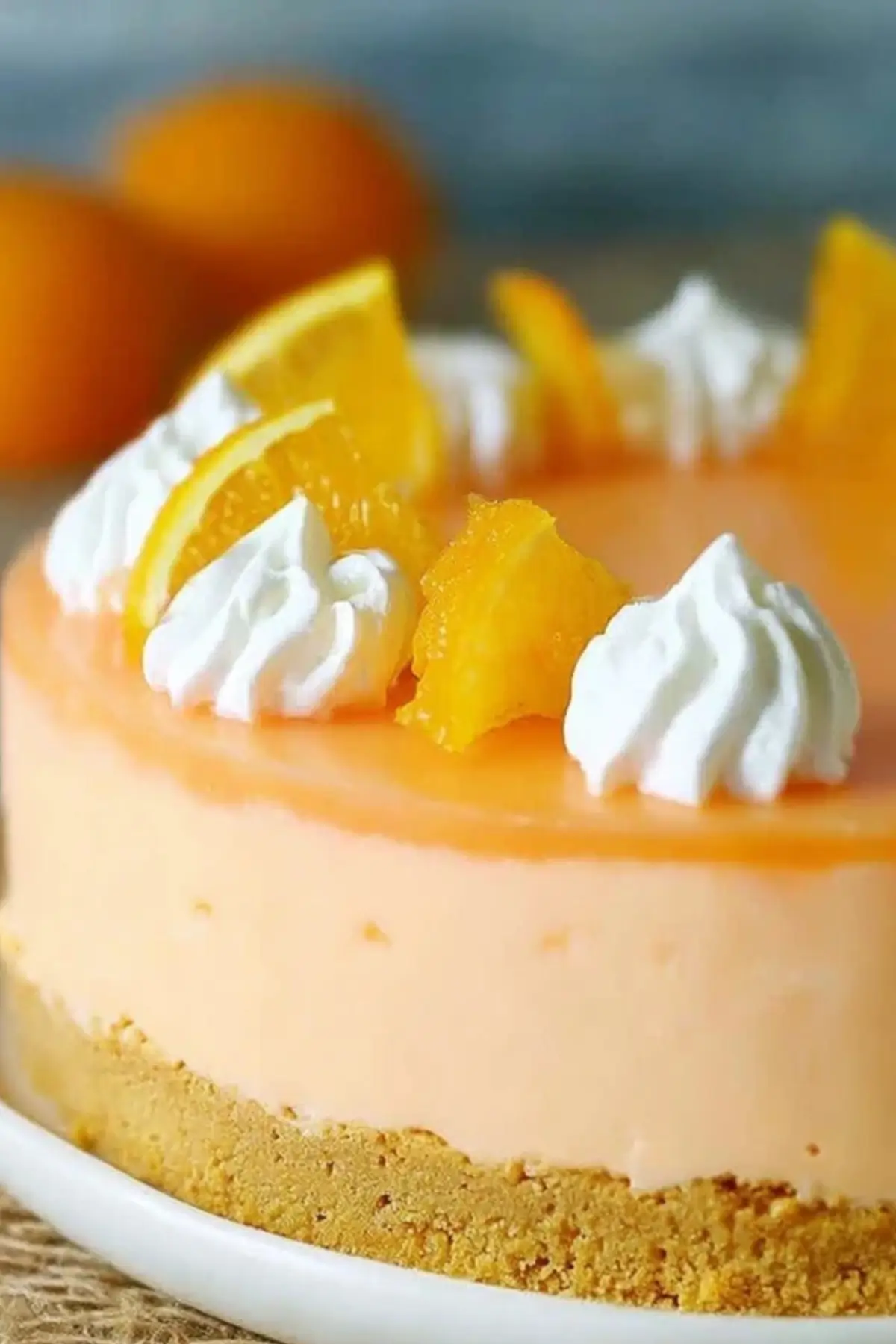 No-Bake Orange Creamsicle Cheesecake