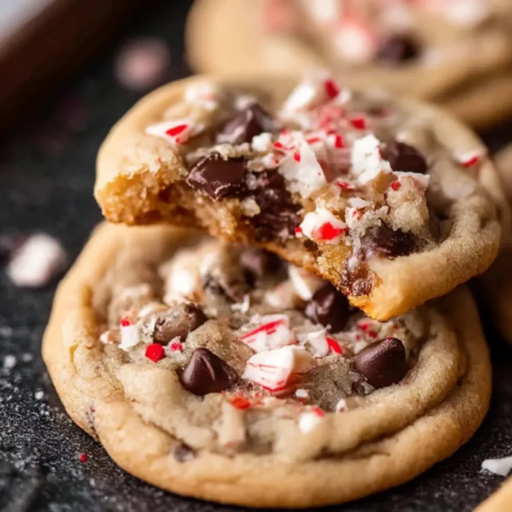 Peppermint Chocolate Chip Cookies