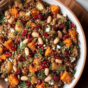 Potato White Bean Salad With Crispy Quinoa