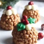 Rice Krispie Christmas Puddings