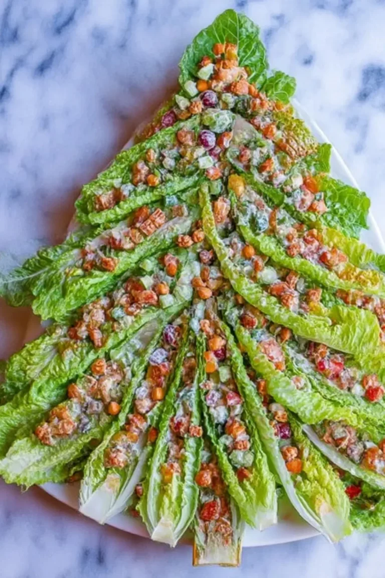 Romaine Lettuce Salad Christmas Tree