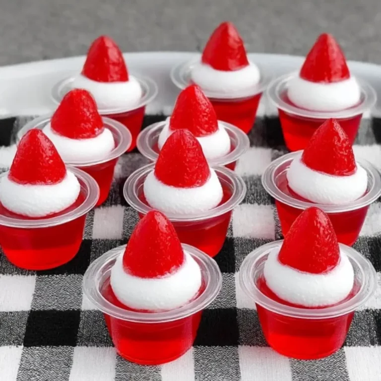Santa Hat Jello Shots