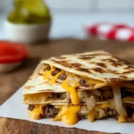 Smash Burger Quesadilla