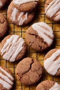 Soft Batch Gingerbread Cookies with Ginger Glaze