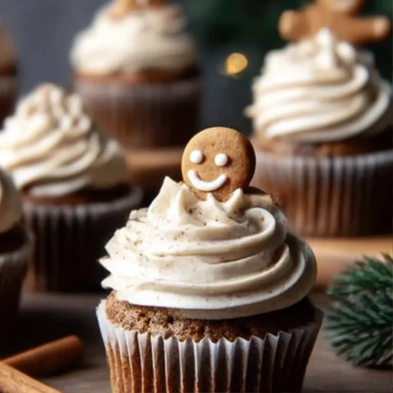 Soft Gingerbread Cupcakes