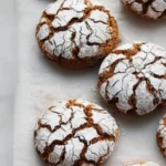 Soft and Spiced Gingerbread Crinkle Cookies