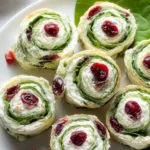 Tasty Christmas Cranberry Pinwheels