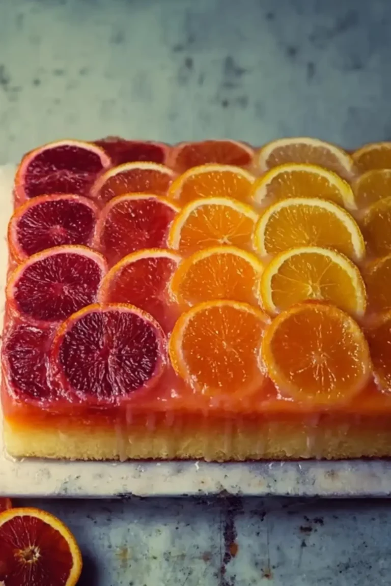Upside-Down Ombré Citrus Cake