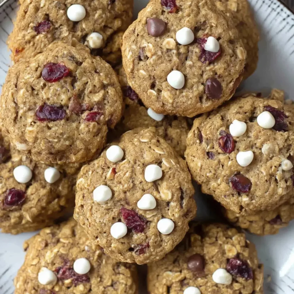 Dark Chocolate Cranberry Oatmeal Cookies