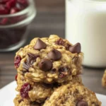 Dark Chocolate Cranberry Oatmeal Cookies