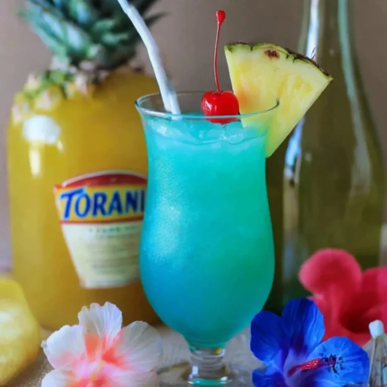 Blue Hawaii mocktail