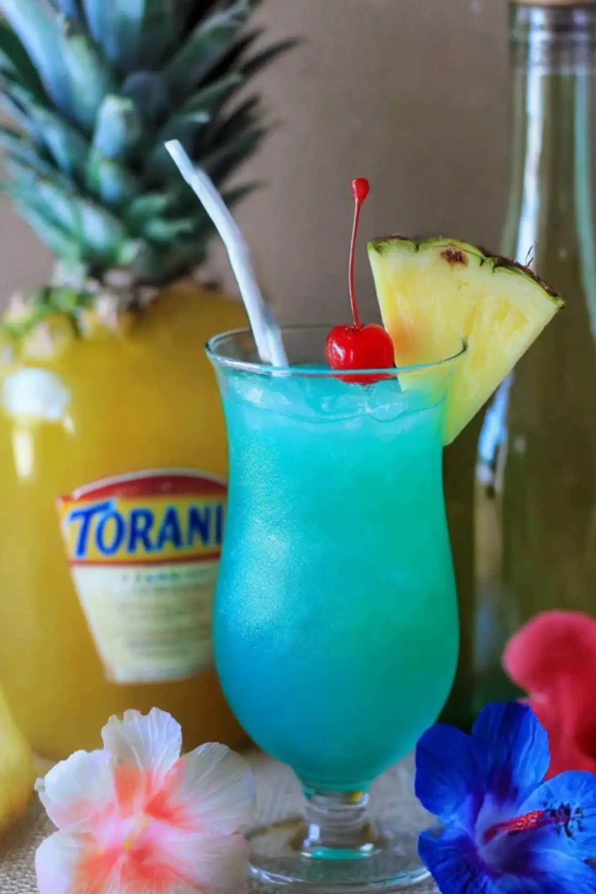 Blue Hawaii mocktail