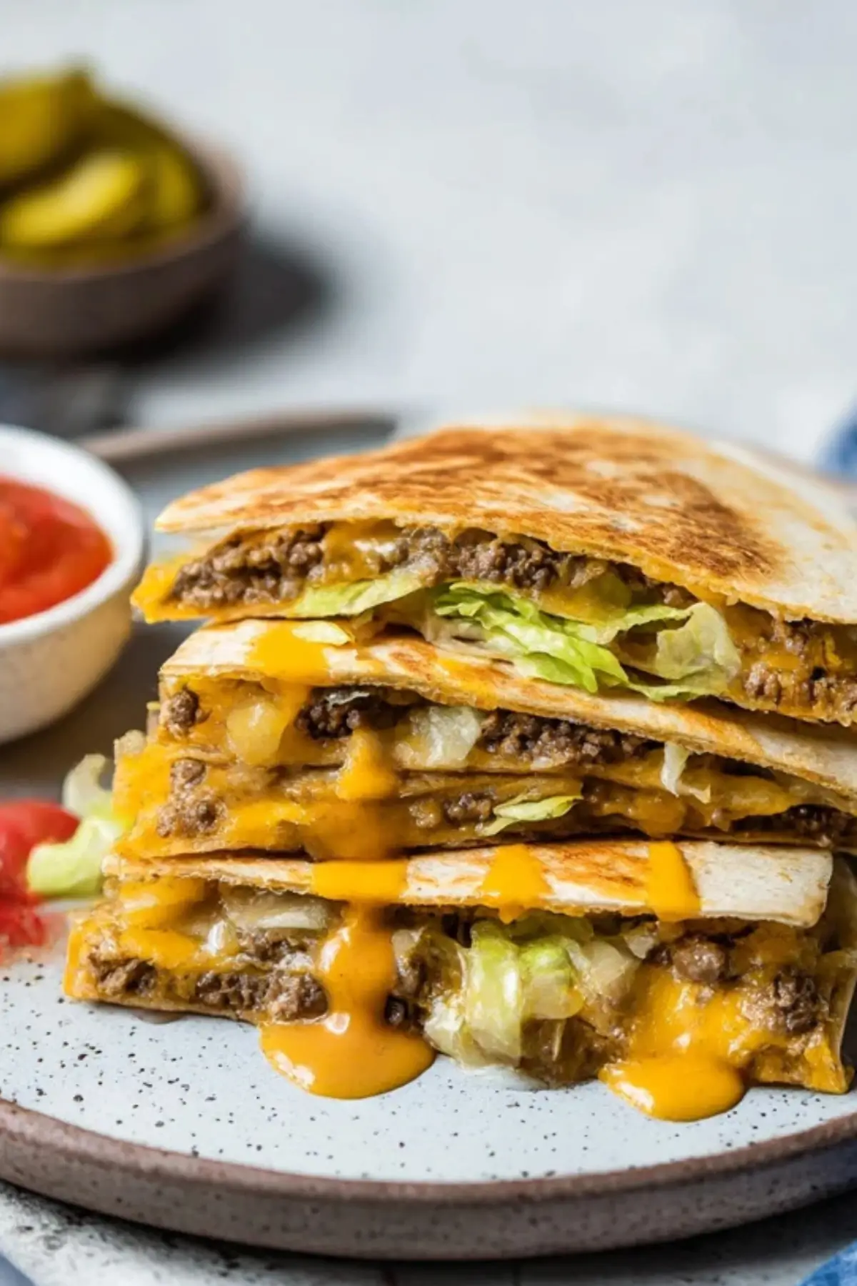 Cheeseburger Quesadillas