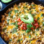 Cheesy Taco Rice Skillet