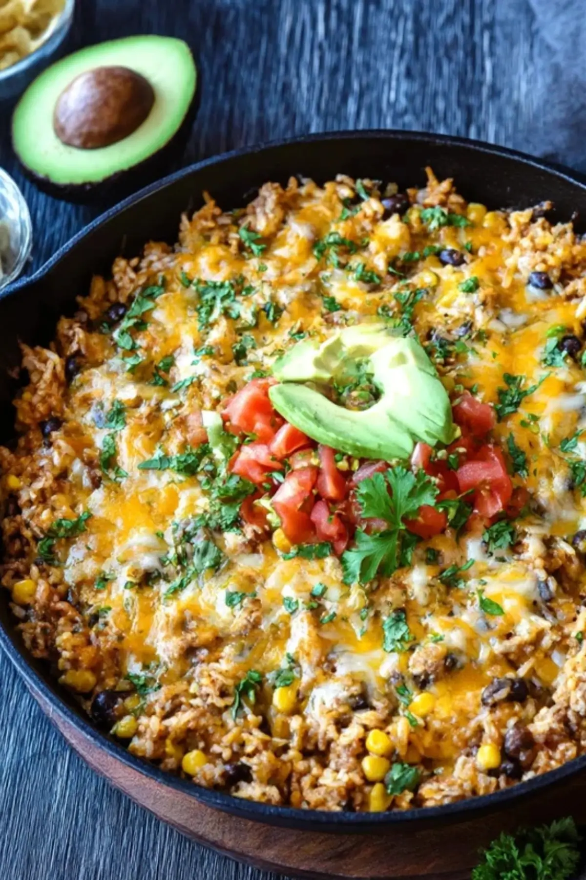 Cheesy Taco Rice Skillet