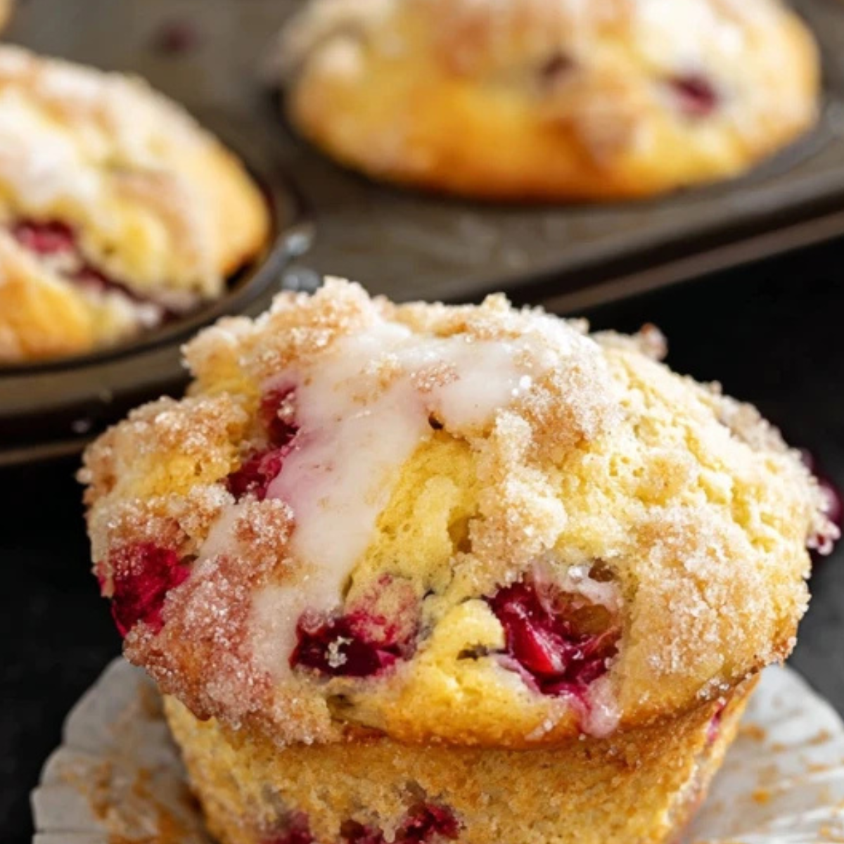 Cherry Cobbler Muffins