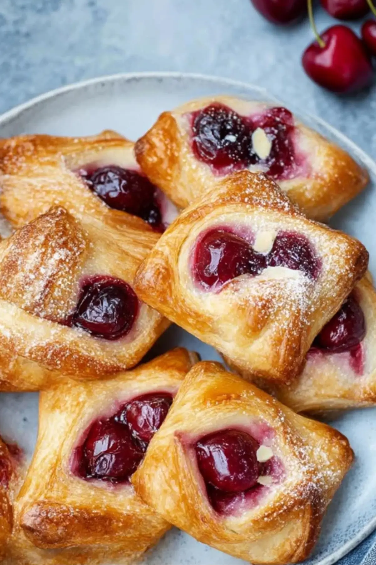 Cherry Danish with Puff Pastry